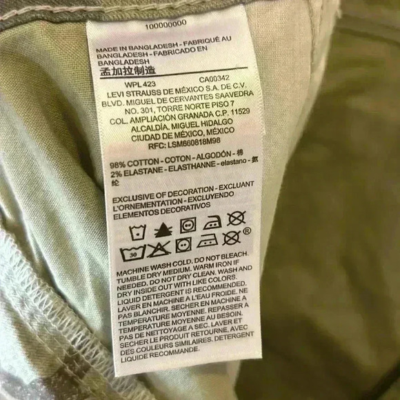 Levi Signature Men's  Shorts Big & Tall Size 42 Camo Cargo Shorts Fish Camp Hike - Picture 7 of 8